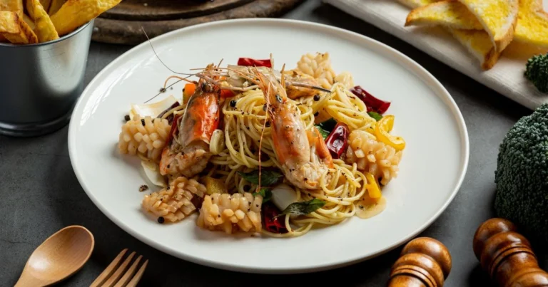 Creamy Lemon Garlic Parmesan Shrimp Pasta