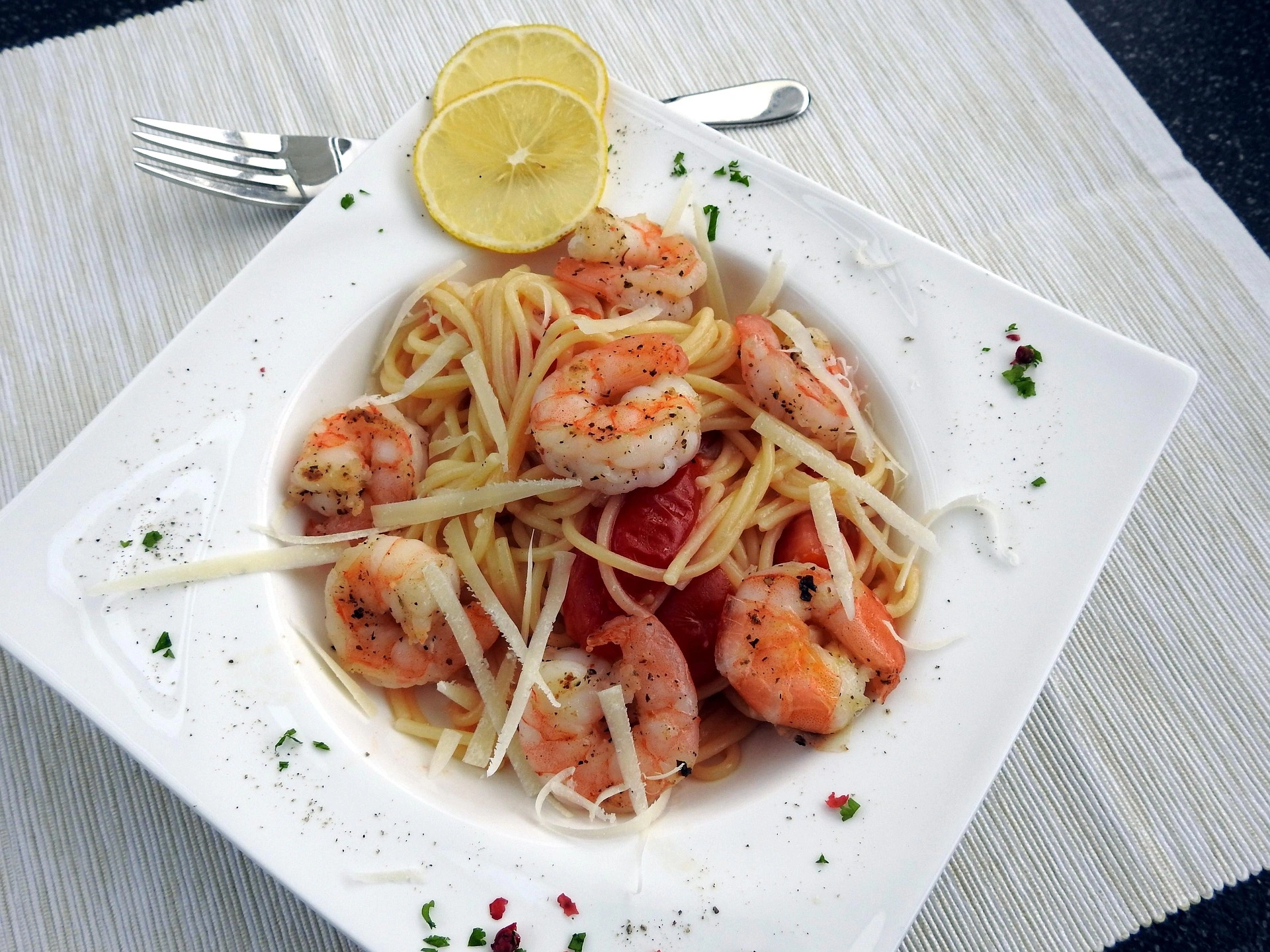 Recipe Pasta Shrimp Parmesan Lemon Garlic